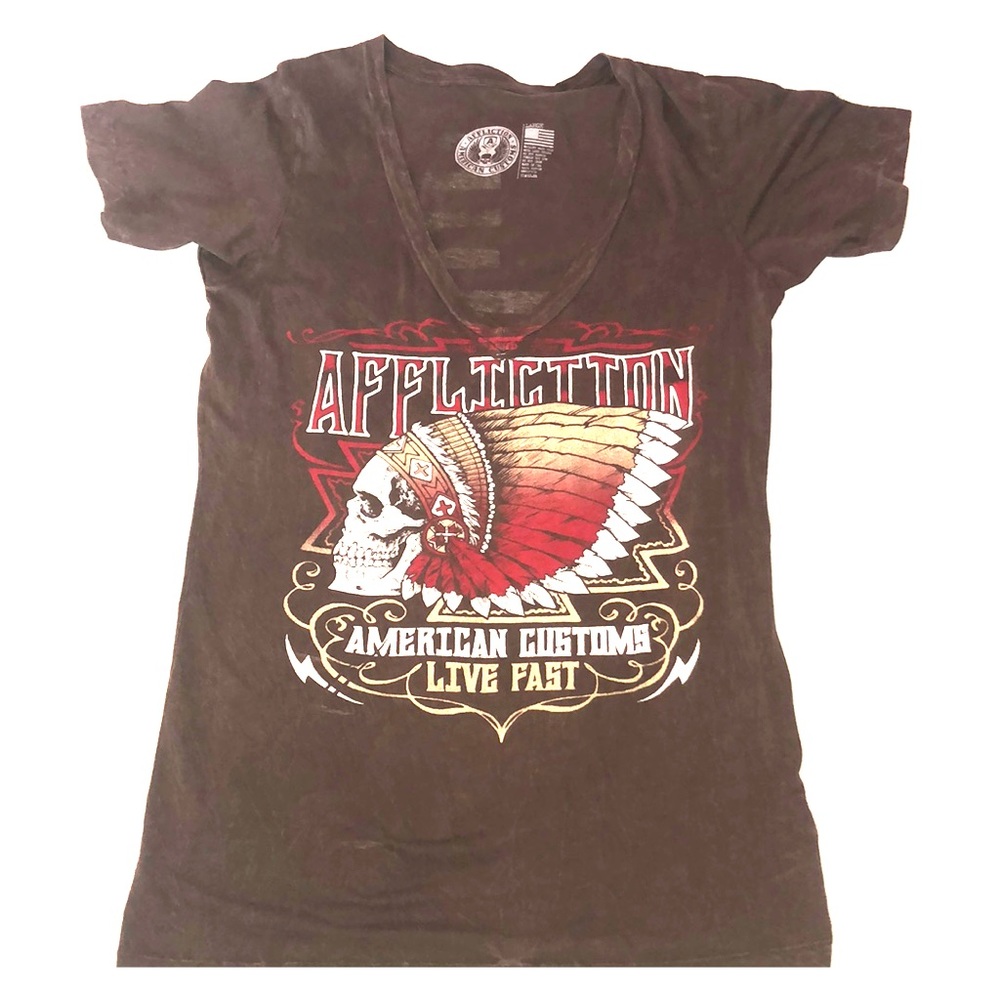 Brown Affliction t-shirt